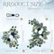 Wedding Arch Flowers Set of 4 – Artificial Deep Sea Blue Gradient Floral Swags with 10 Cable Ties & 8 Clips – Faux Flower Decorations for Ceremony, Reception, Party, and Welcome Sign Backdrops
